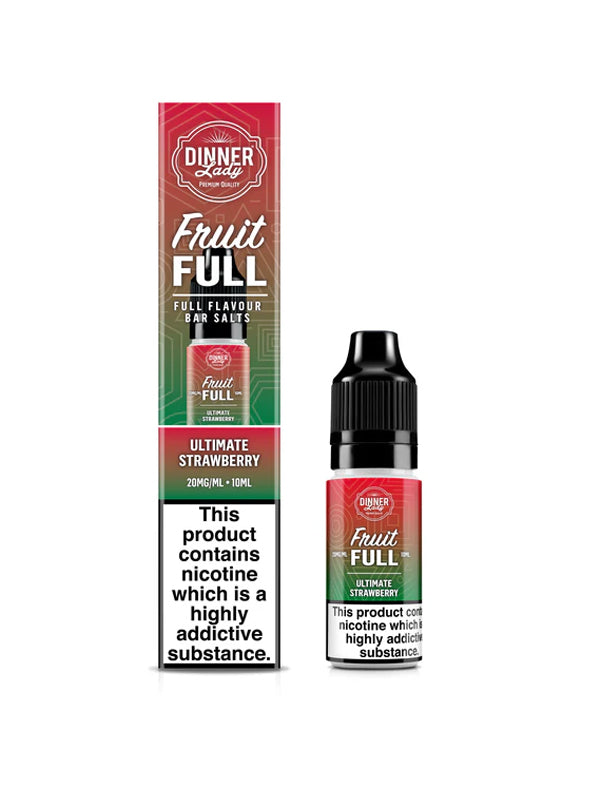 Ultimate Strawberry Fruit FULL Nic Salt E-Liquid by Dinner Lady -4 FOR £10